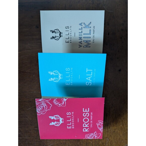 Ellis Brooklyn Perfume Samples Set NEW RROSE Vanilla Milk Salt Set of 3 - Picture 2 of 2